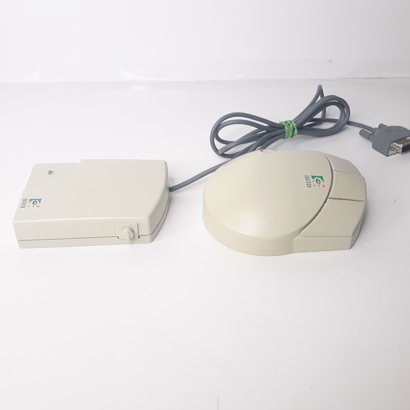 Rare 1990 Vintage Logitech Cordless Radio Mouse Mouseman w/ Receiver M-RA12No - Picture 11 of 13